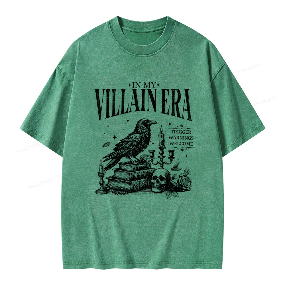 Pagewings Villain Era Unisex Washed T-shirt