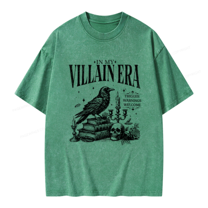 Pagewings Villain Era Unisex Washed T-shirt