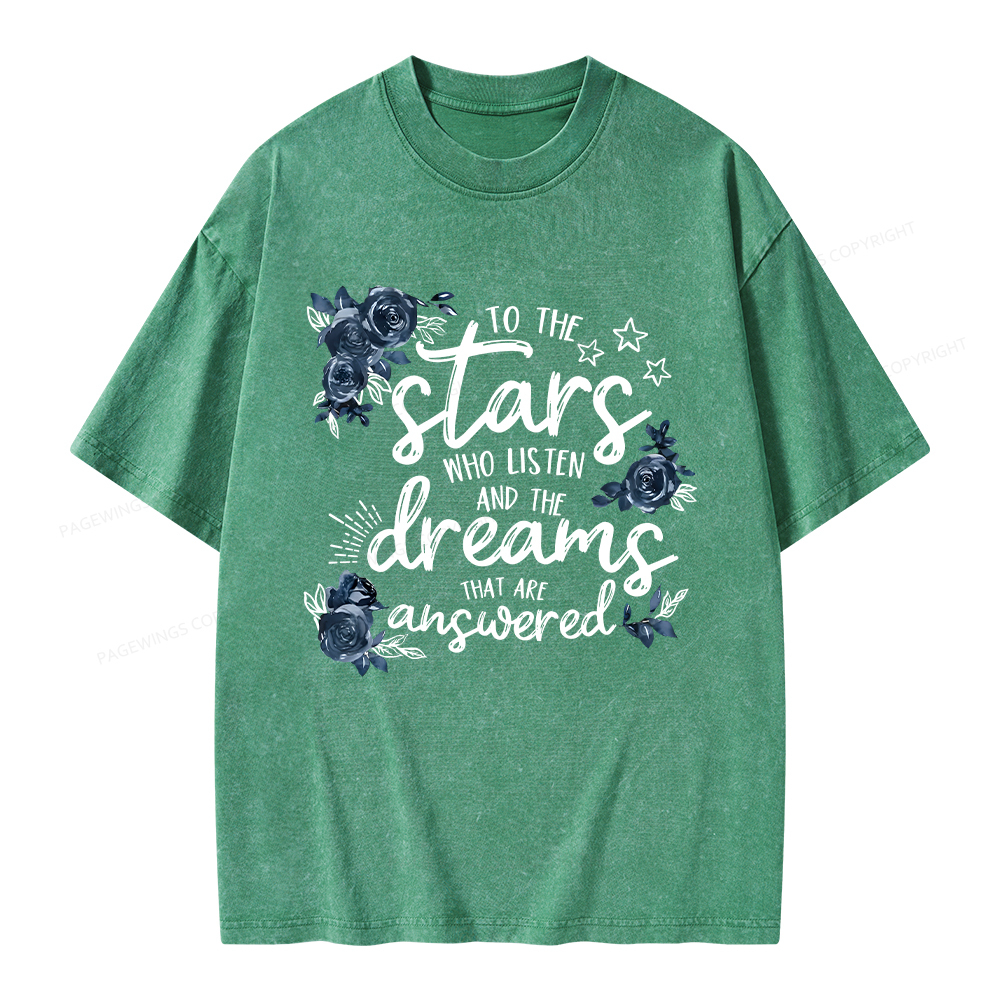 Pagewings To The Stars Unisex Washed T-shirt