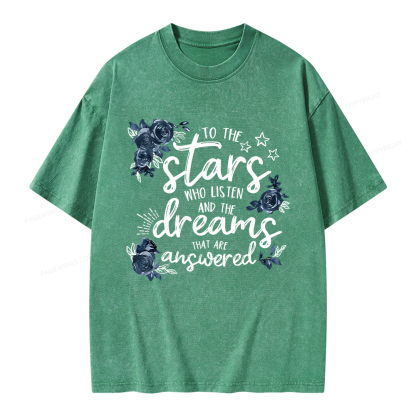 Pagewings To The Stars Unisex Washed T-shirt