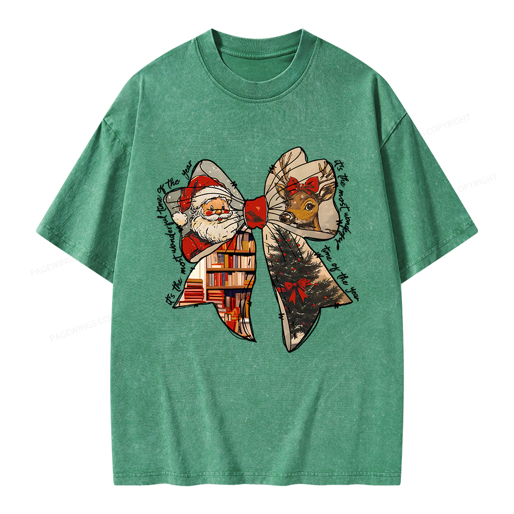Pagewings It's The Most Wonderful Time Of The Year Unisex Washed T-shirt