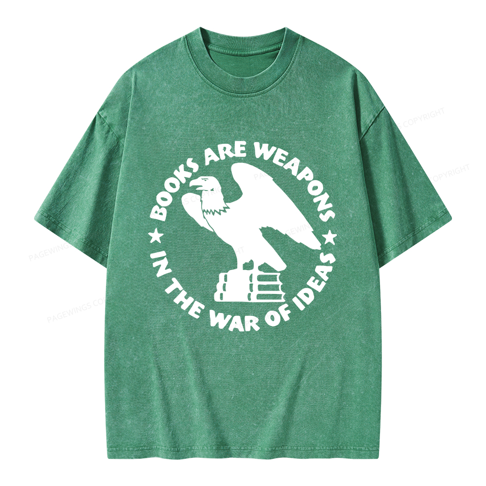 Pagewings Books Are Weapons In The War Of Ideas Unisex Washed T-shirt