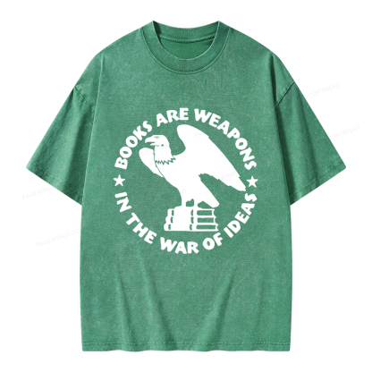 Pagewings Books Are Weapons In The War Of Ideas Unisex Washed T-shirt