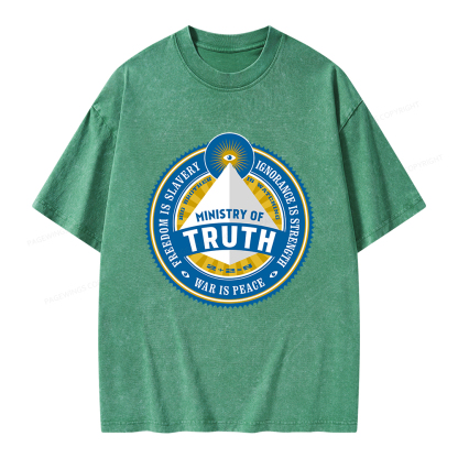 Pagewings Ministry of Truth Unisex Washed T-shirt