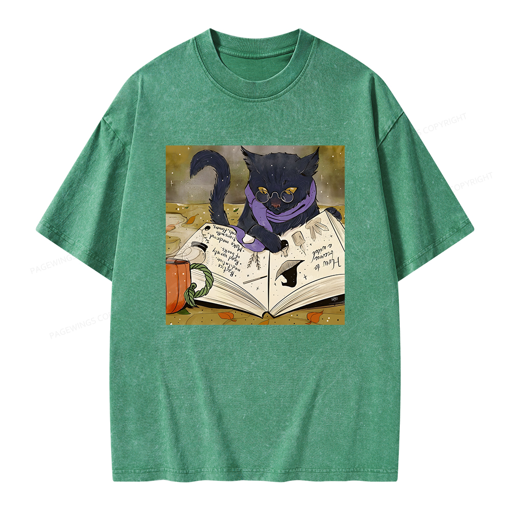 Pagewings Magic Book Lover Unisex Washed T-shirt