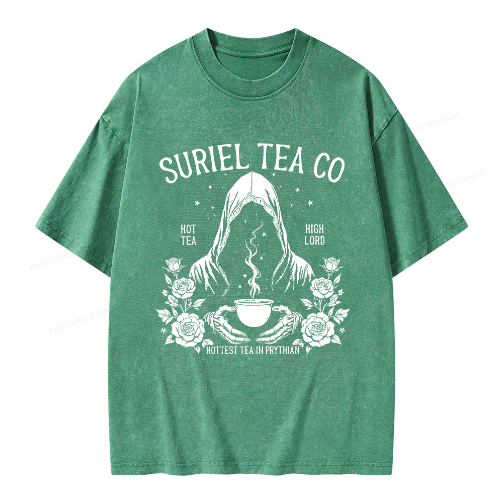 Pagewings Suriel Tea Co Unisex Washed T-shirt