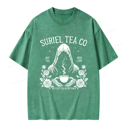 Pagewings Suriel Tea Co Unisex Washed T-shirt