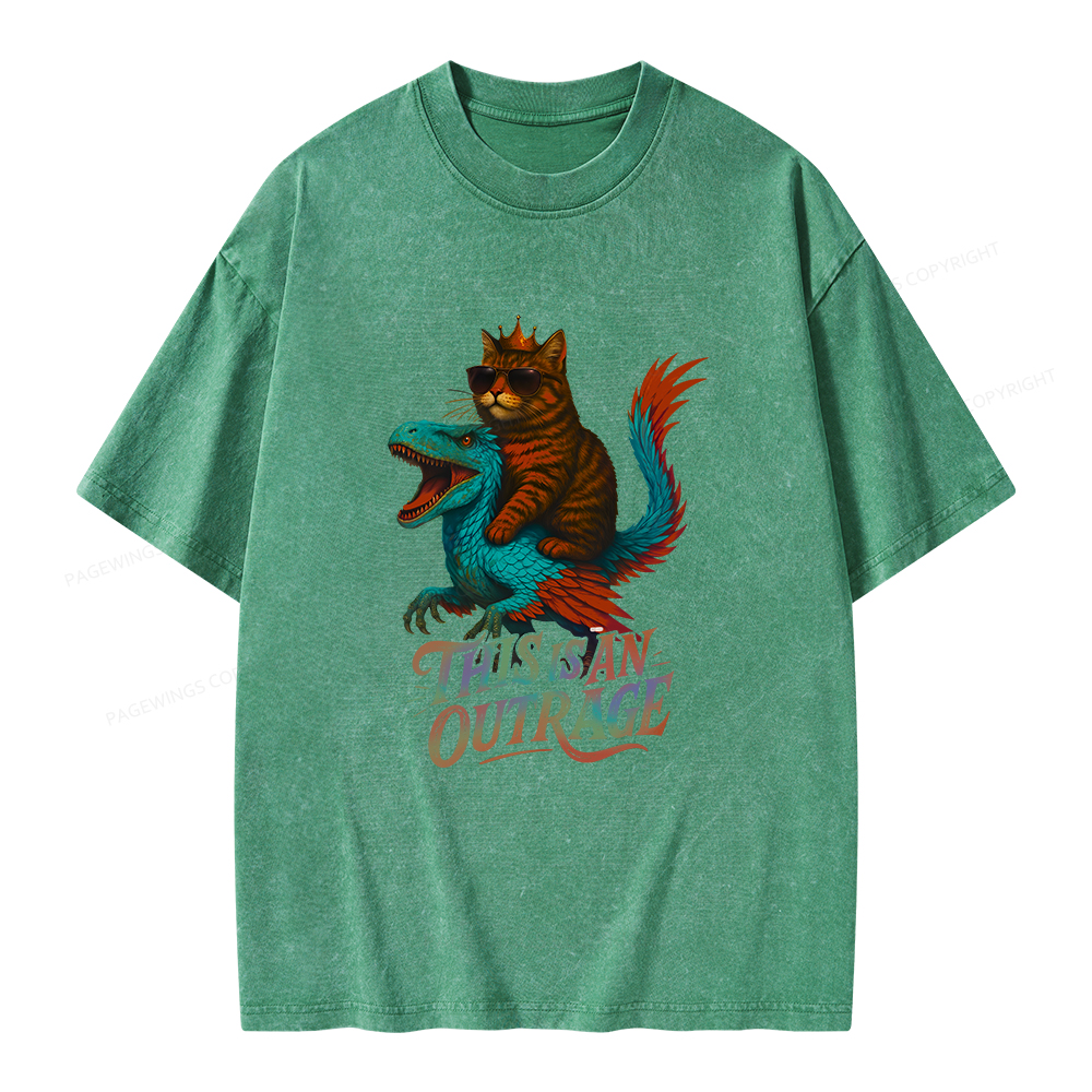 Pagewings Vintage Book Lover Princess Unisex Washed T-shirt