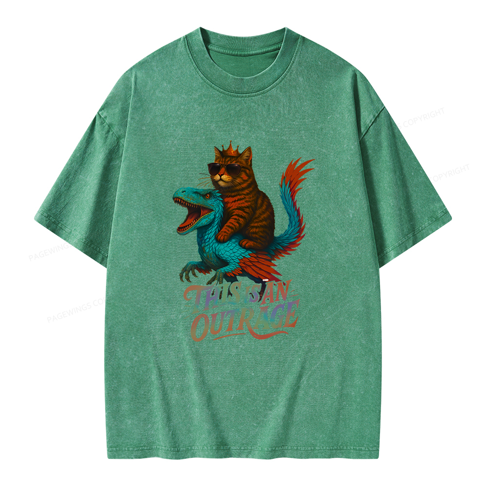 Pagewings Vintage Book Lover Princess Unisex Washed T-shirt