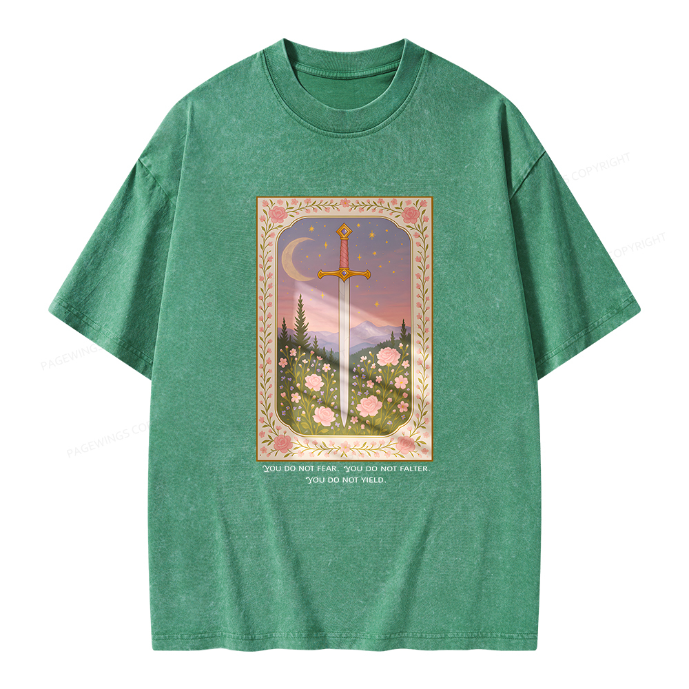 Pagewings You Do Not Fear Unisex Washed T-shirt