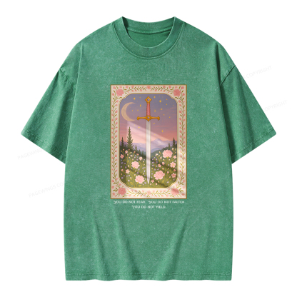 Pagewings You Do Not Fear Unisex Washed T-shirt