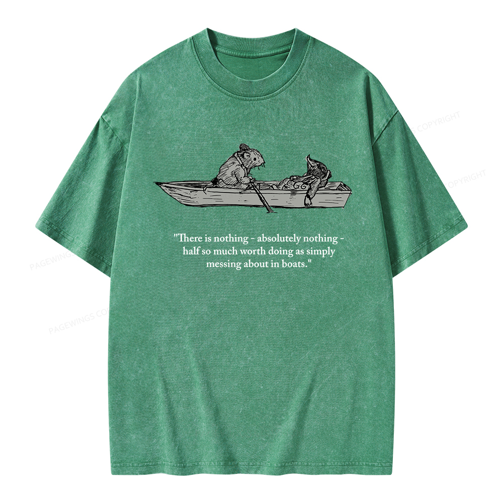Pagewings There Is Nothing Unisex Washed T-shirt