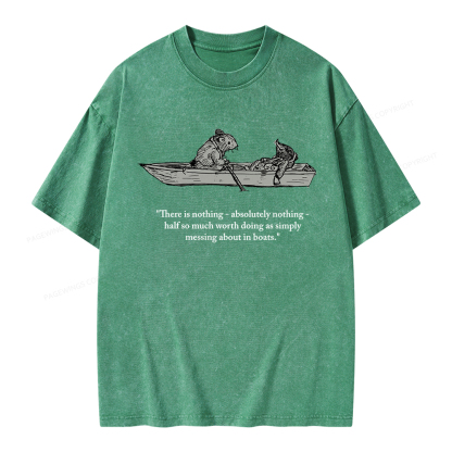 Pagewings There Is Nothing Unisex Washed T-shirt