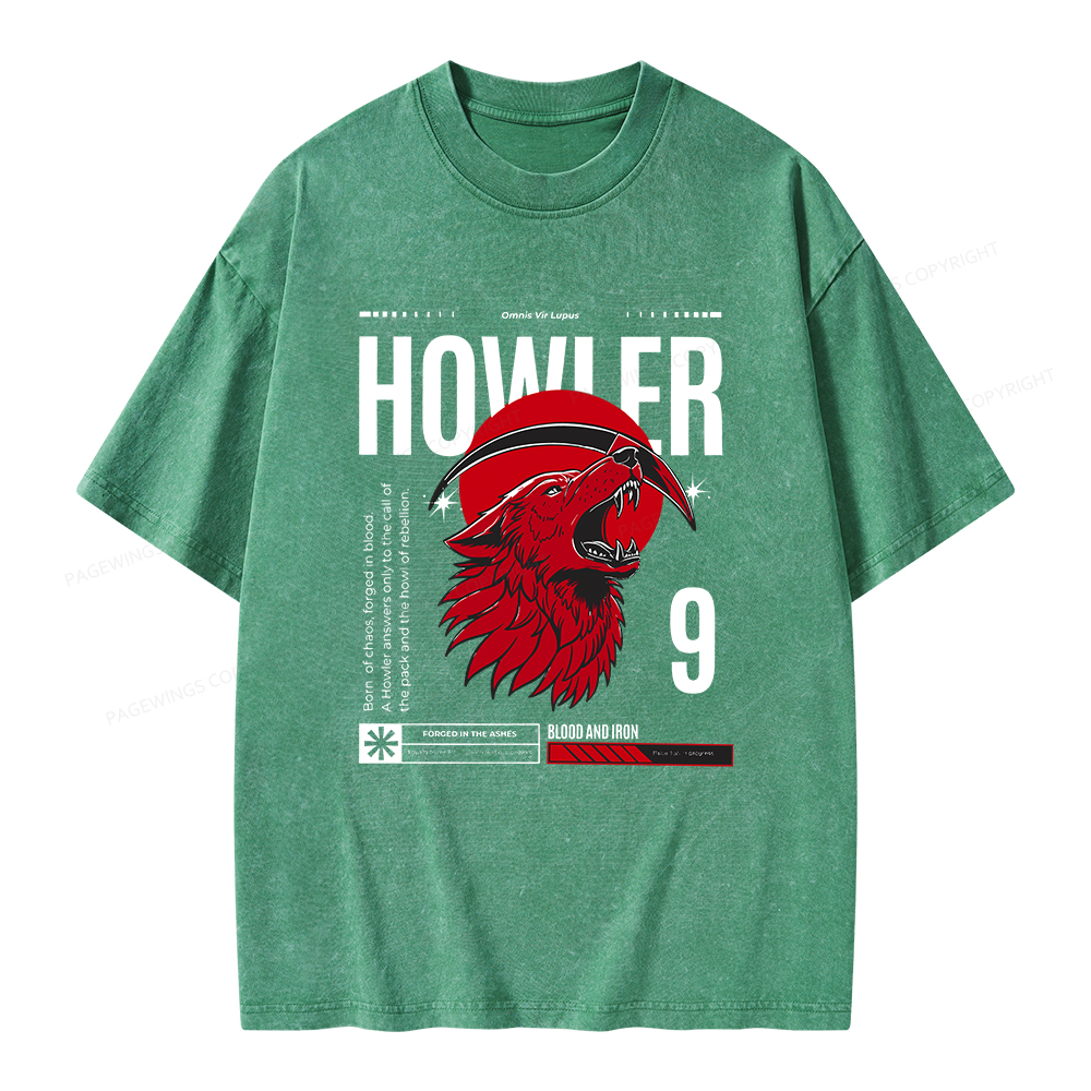 Pagewings Howler Unisex Washed T-shirt