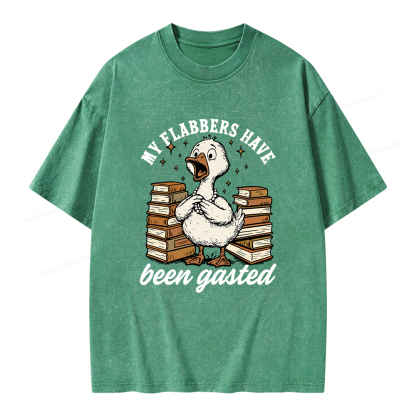 Pagewings My Flabbers Have Been Gasted Unisex Washed T-shirt