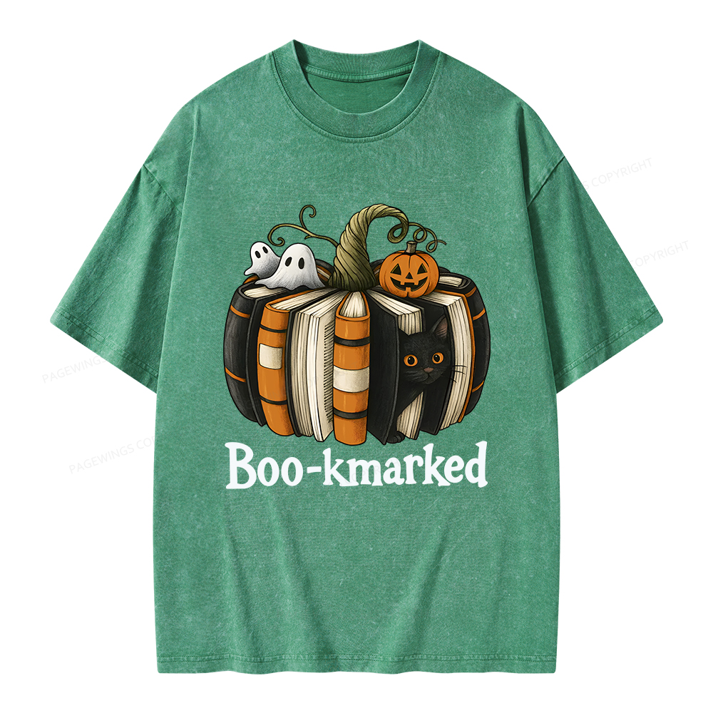 Pagewings Bookmarked Unisex Washed T-shirt