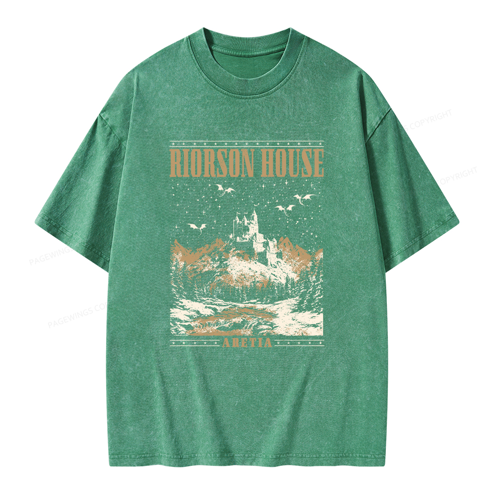 Pagewings Rierson House Unisex Washed T-shirt