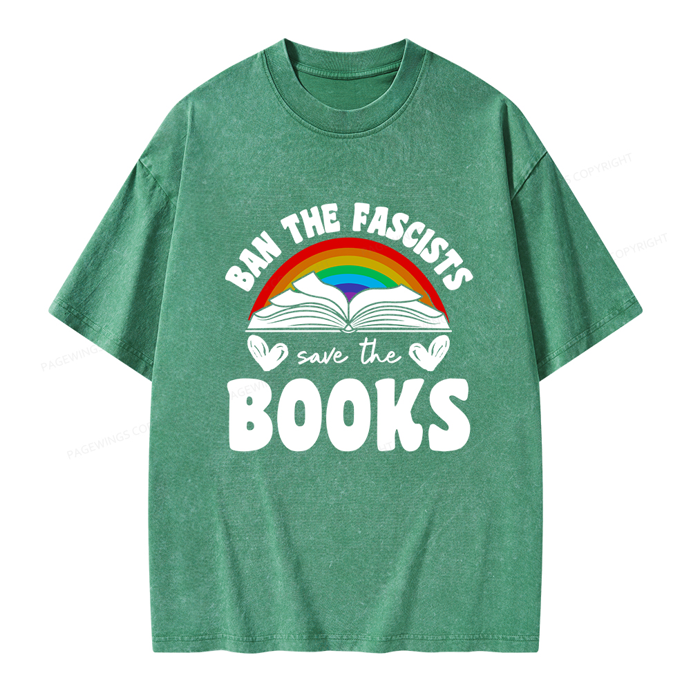 Pagewings Banned books T-Shirt Unisex Washed T-shirt