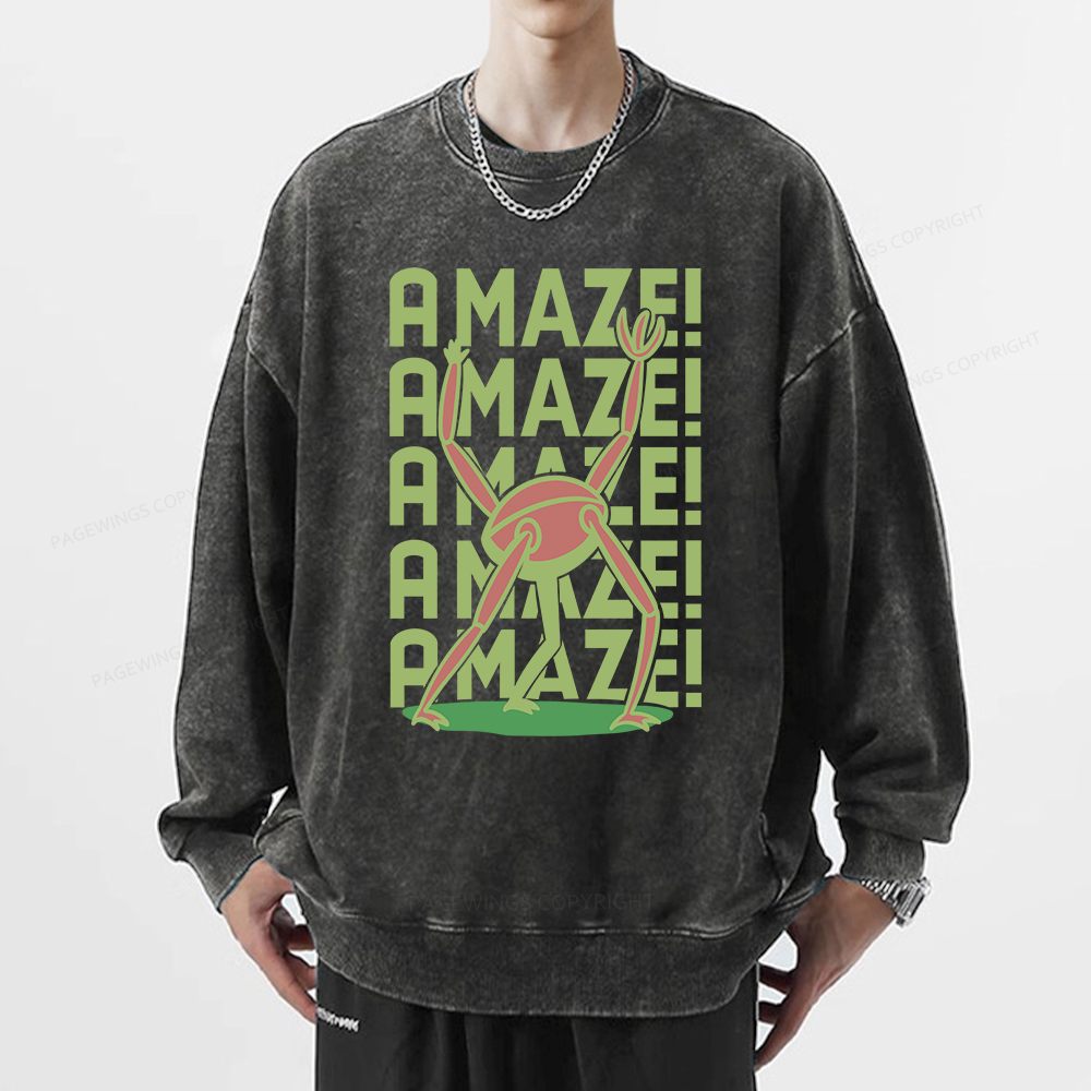 Pagewings Rocky Amaze Unisex Washed Sweatshirt