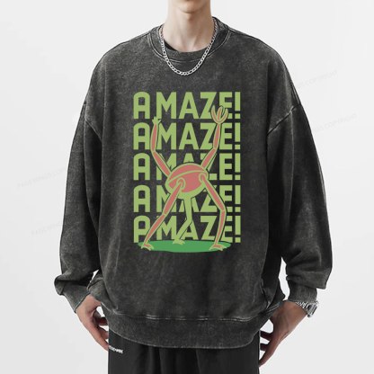 Pagewings Rocky Amaze Unisex Washed Sweatshirt