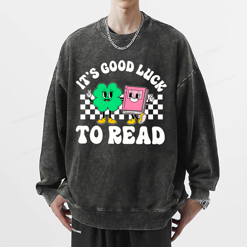 Pagewings St Patricks Day Teacher Shirt  Unisex Washed Sweatshirt