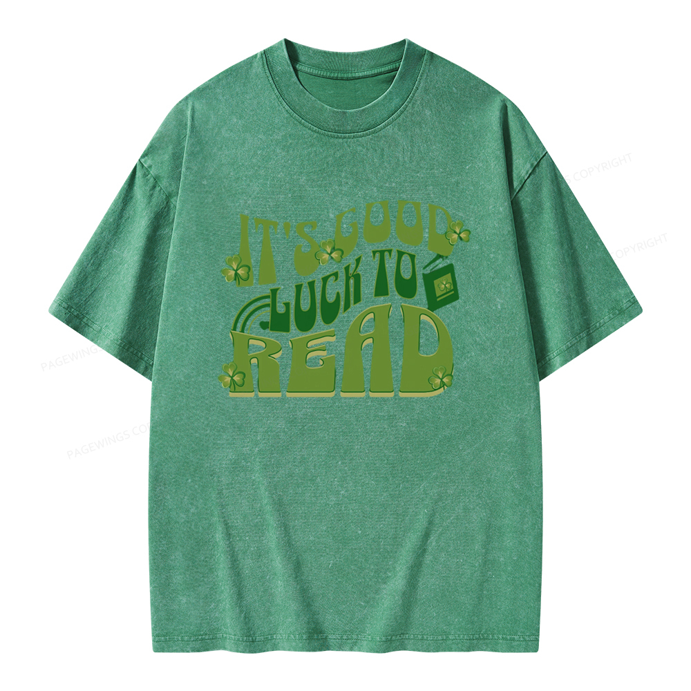 Pagewings St Patricks Day Librarian Sweatshirt Unisex Washed T-shirt