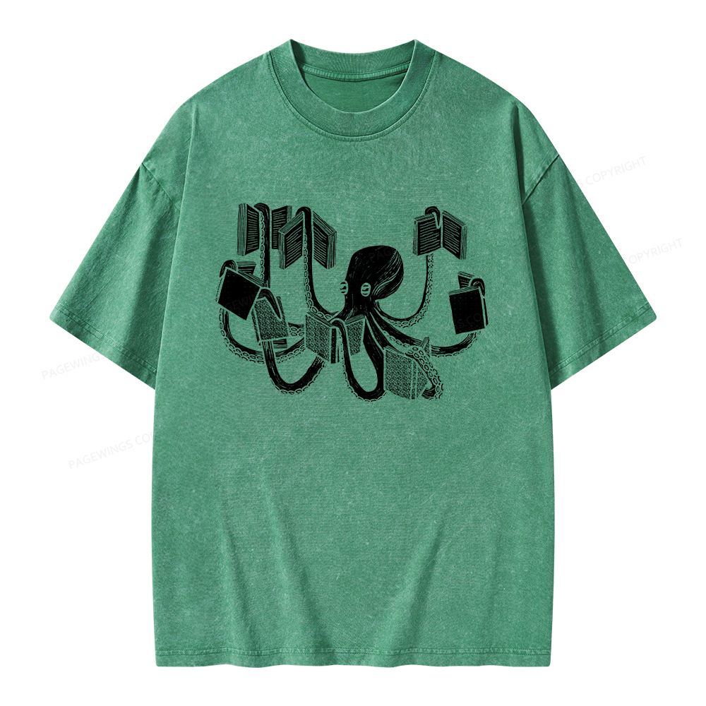 Pagewings Armed With Knowledge Unisex Washed T-shirt