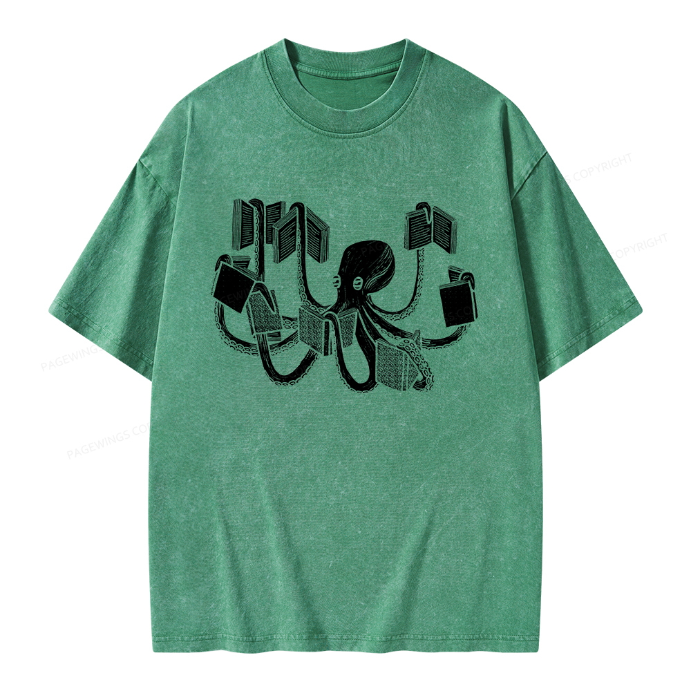 Pagewings Armed With Knowledge Unisex Washed T-shirt