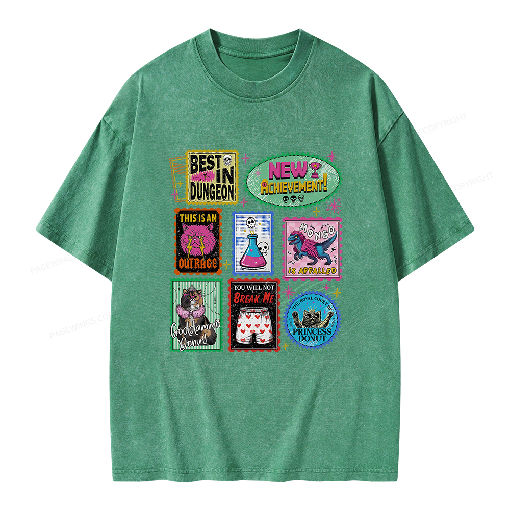 Pagewings New Achievement Unisex Washed T-shirt