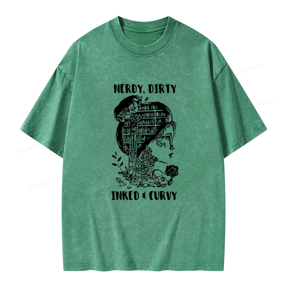 Pagewings A Well Read Woman Is A Dangerous Creature Shirt Unisex Washed T-shirt