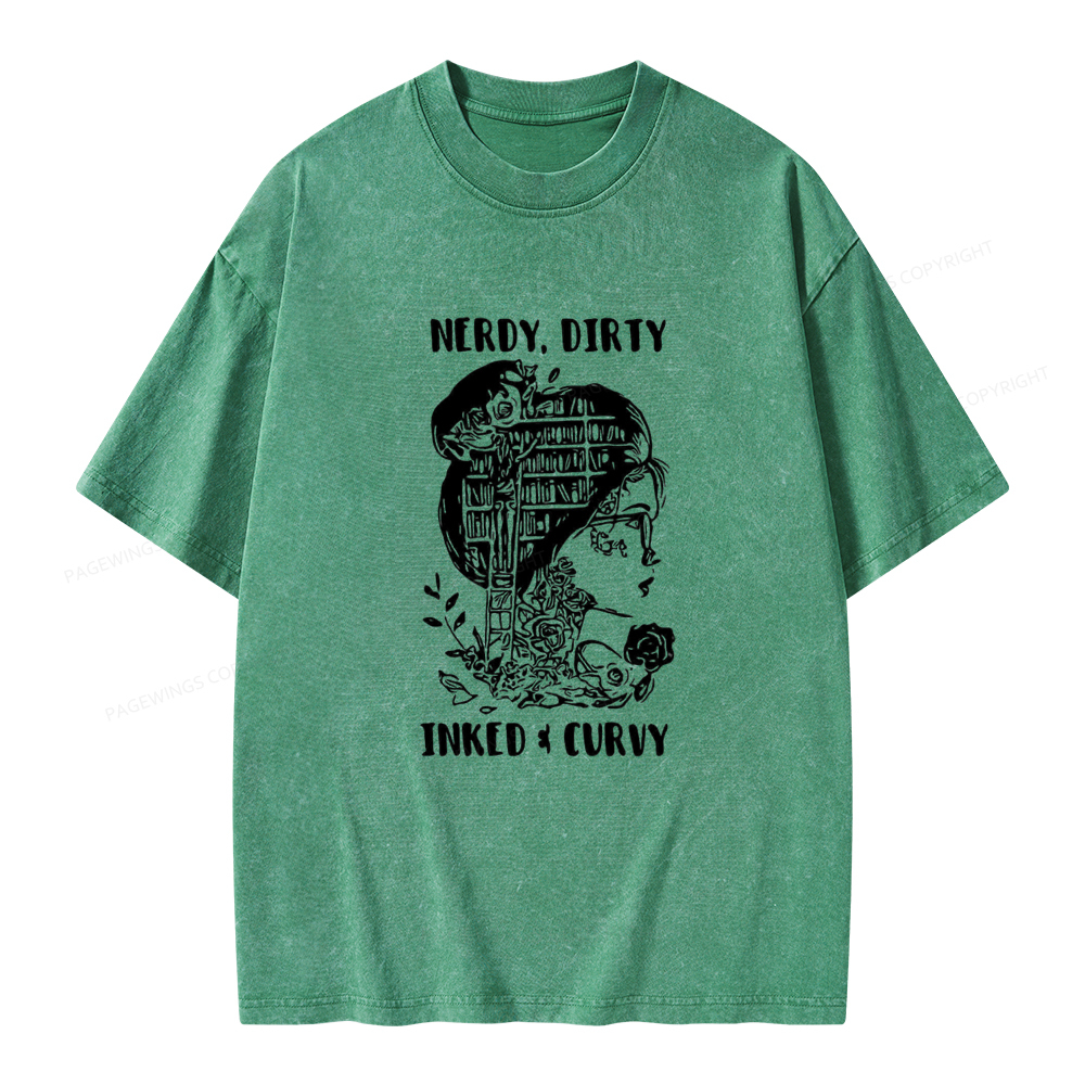 Pagewings A Well Read Woman Is A Dangerous Creature Shirt Unisex Washed T-shirt