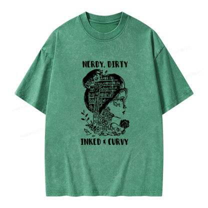 Pagewings A Well Read Woman Is A Dangerous Creature Shirt Unisex Washed T-shirt