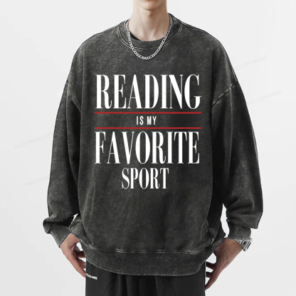 Pagewings Vintage Reading Sweatshirt, Booklover gift  Unisex Washed Sweatshirt