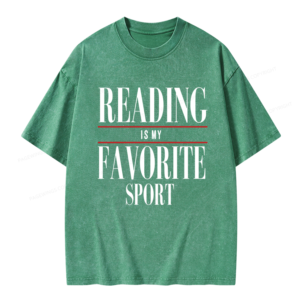 Pagewings Vintage Reading Sweatshirt, Booklover gift  Unisex Washed T-shirt