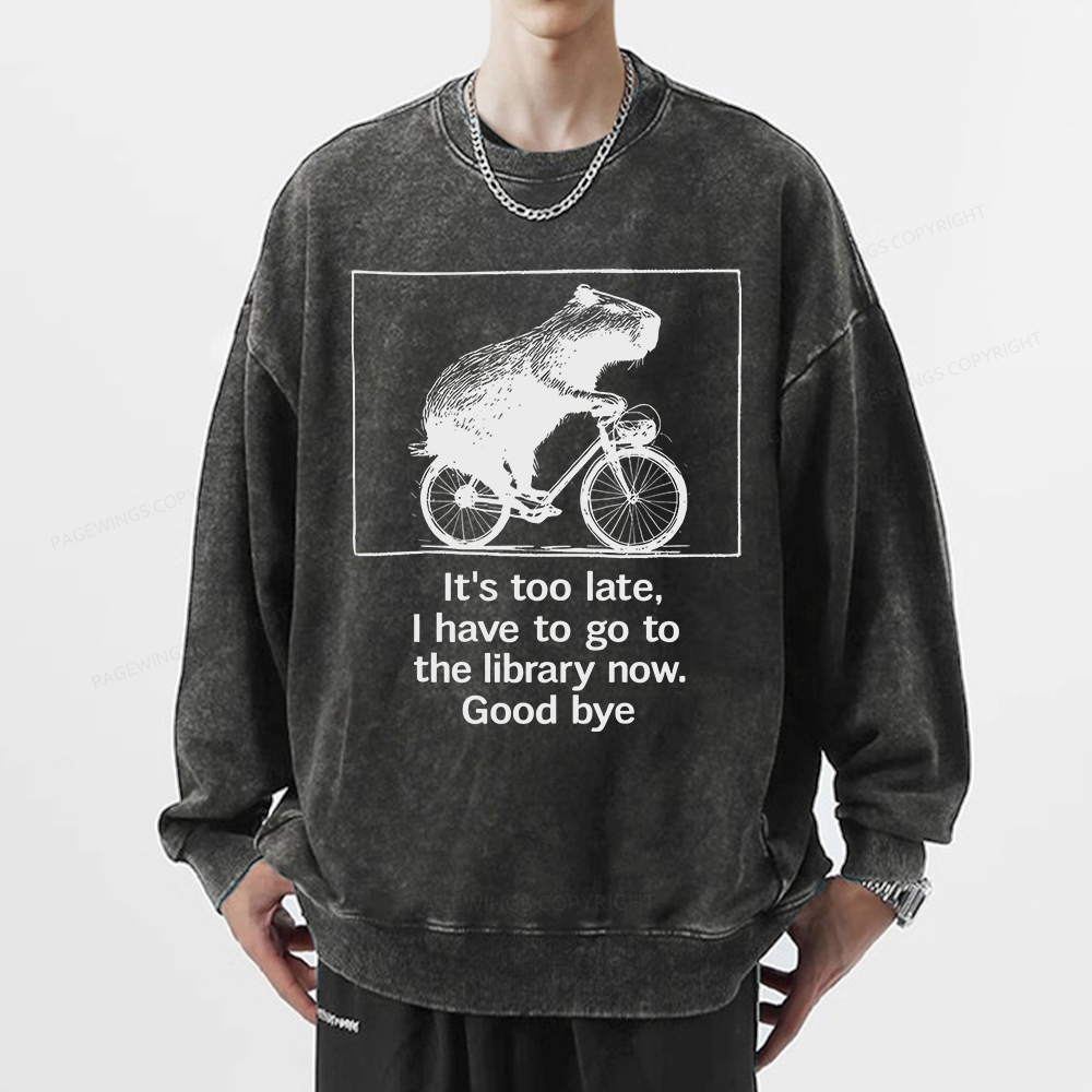 Pagewings Merry Bookmas Christmas Unisex Washed Sweatshirt