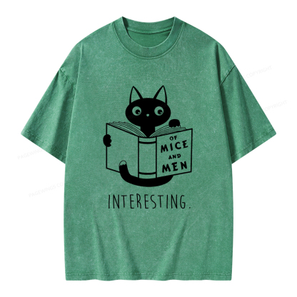 Pagewings Of Mice Unisex Washed T-shirt
