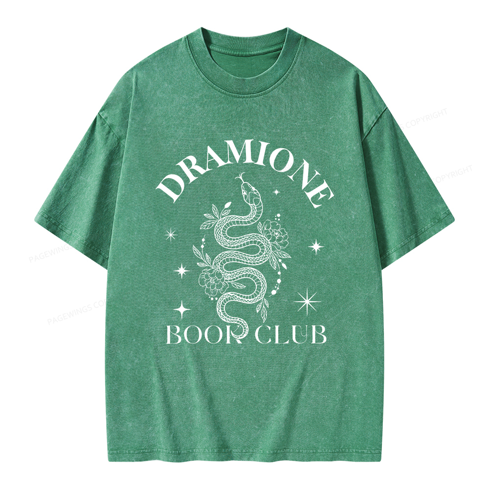 Pagewings Dramione Book Club Unisex Washed T-shirt
