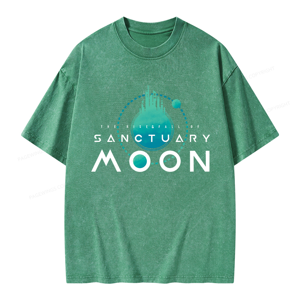 Pagewings Sanctuary Moon Unisex Washed T-shirt