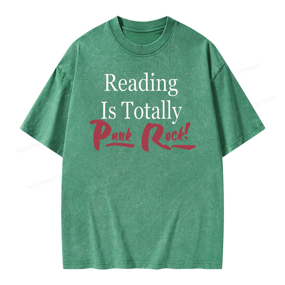 [Copy]Pagewings Reading Is TOTALLY Shirt Unisex Washed T-shirt
