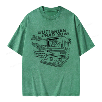 Pagewings Butlerian Jihad Now Unisex Washed T-shirt