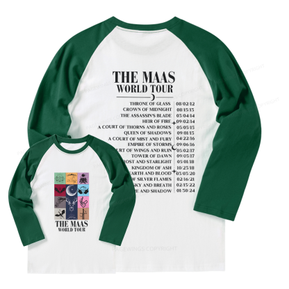 Pagewings World Tour Long Sleeve Raglan T-shirt