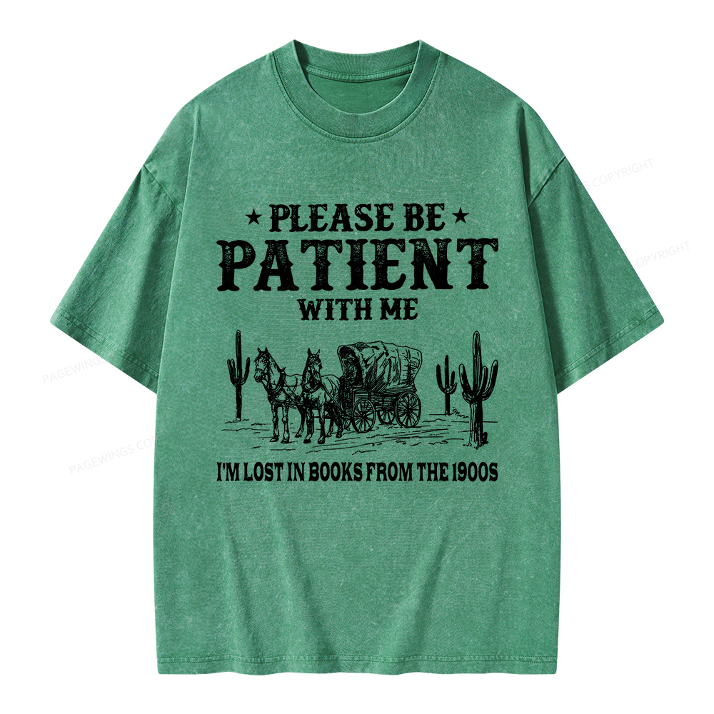 Pagewings I’m Lost In Books From The 1900s Unisex Washed T-shirt