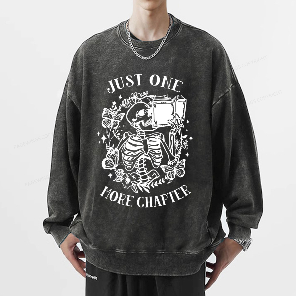 Pagewings Book Lover Shirt, Reading Shirt Unisex Washed Sweatshirt