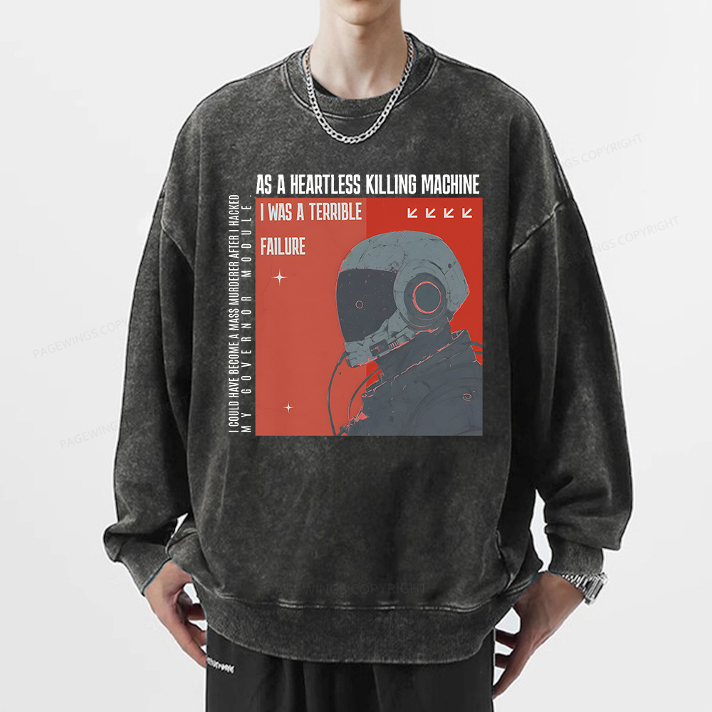 Pagewings I Was A Terrible Failure Unisex Washed Sweatshirt