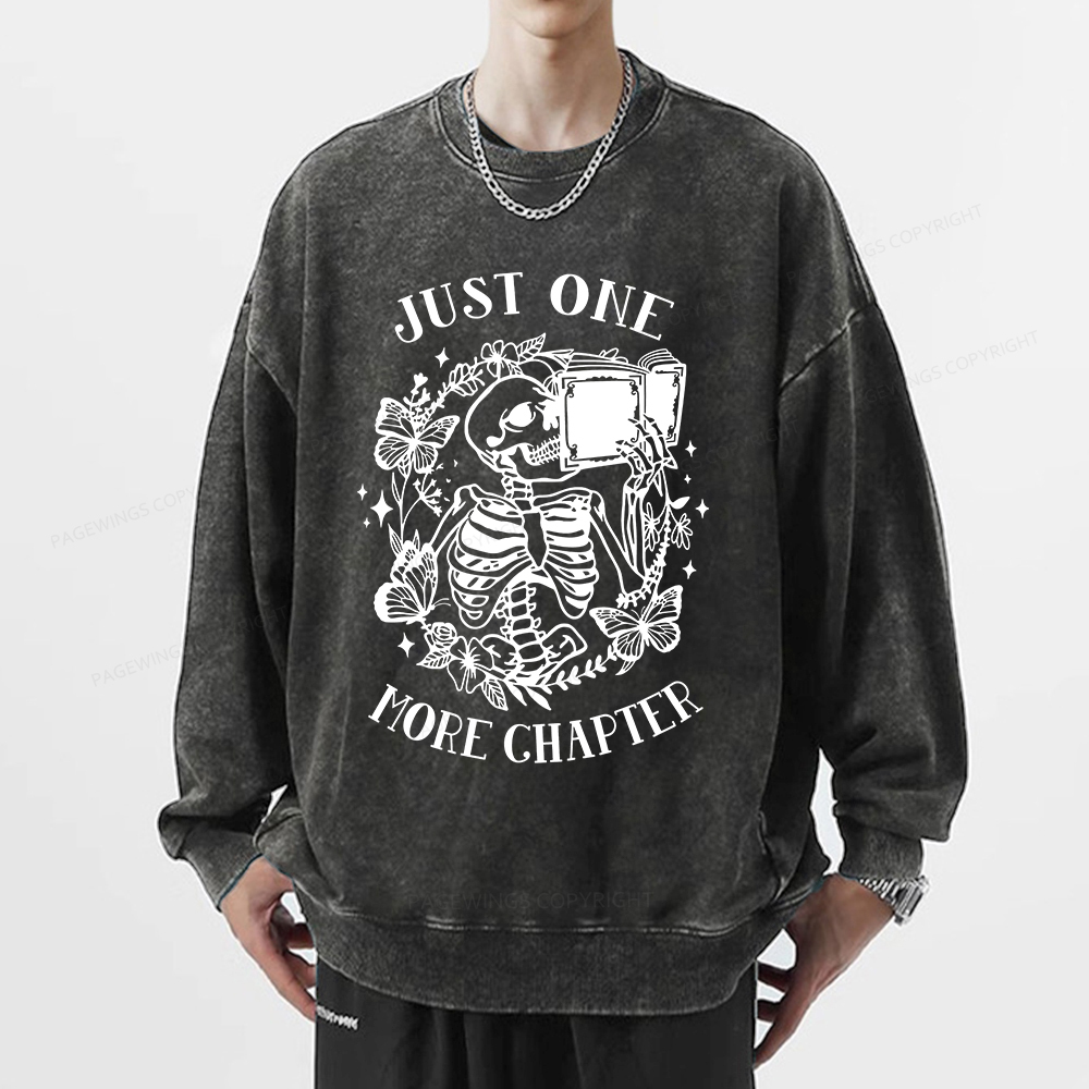 Pagewings Book Lover Shirt, Reading Shirt Unisex Washed Sweatshirt