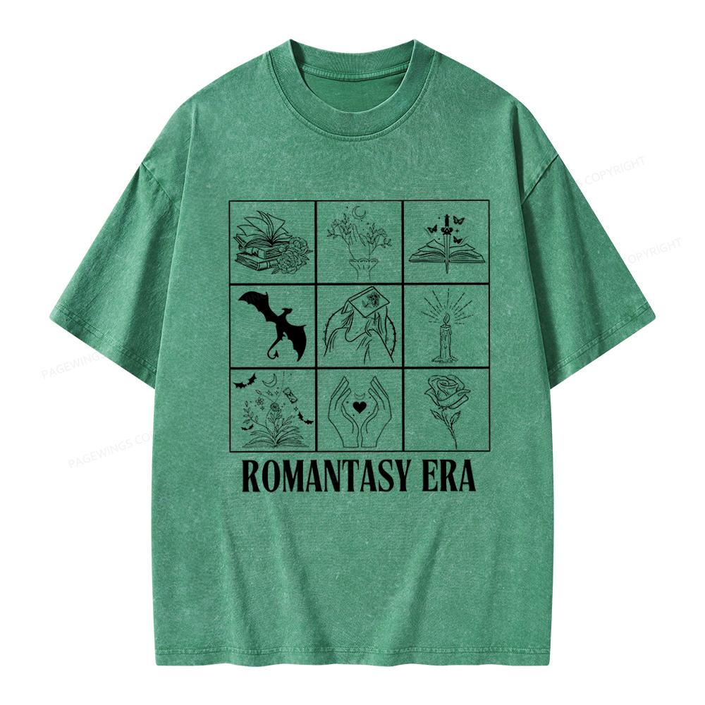 Pagewings Romantasy Era Book Shirt Comfort Colors t-shirt Unisex Washed T-shirt