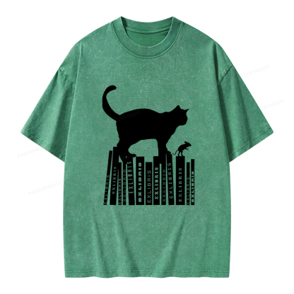 Pagewings Bookplate Creative T-shirt Unisex Washed T-shirt