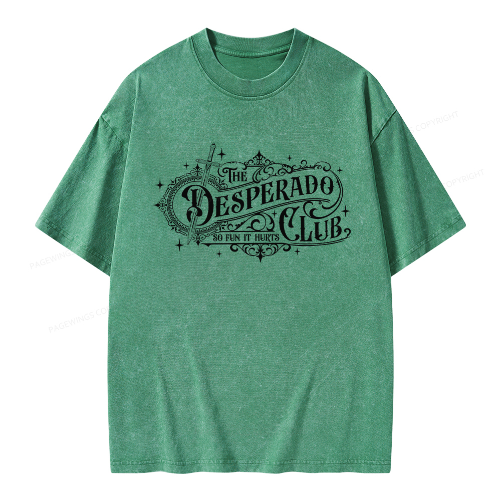 Pagewings The Desperado Club Unisex Washed T-shirt
