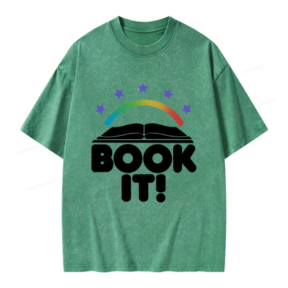 Pagewings Book It Unisex Washed T-shirt