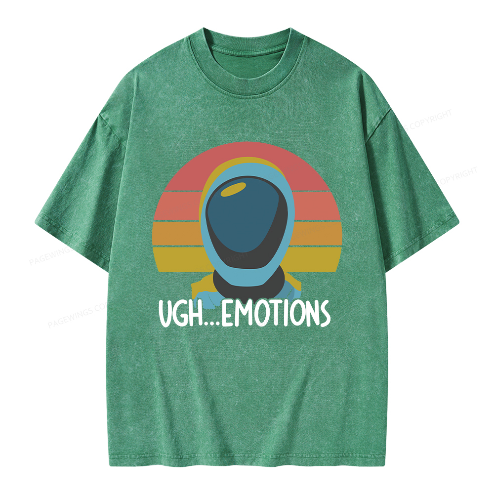 Pagewings Ugh...Emotions Unisex Washed T-shirt
